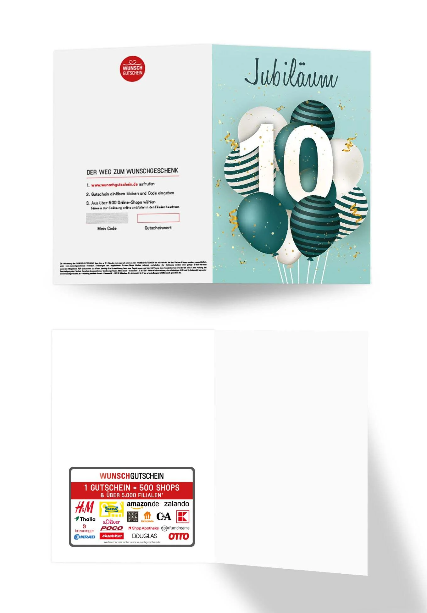 10 Jahre Jubiläum - Ballons Grün PDF - Image 2
