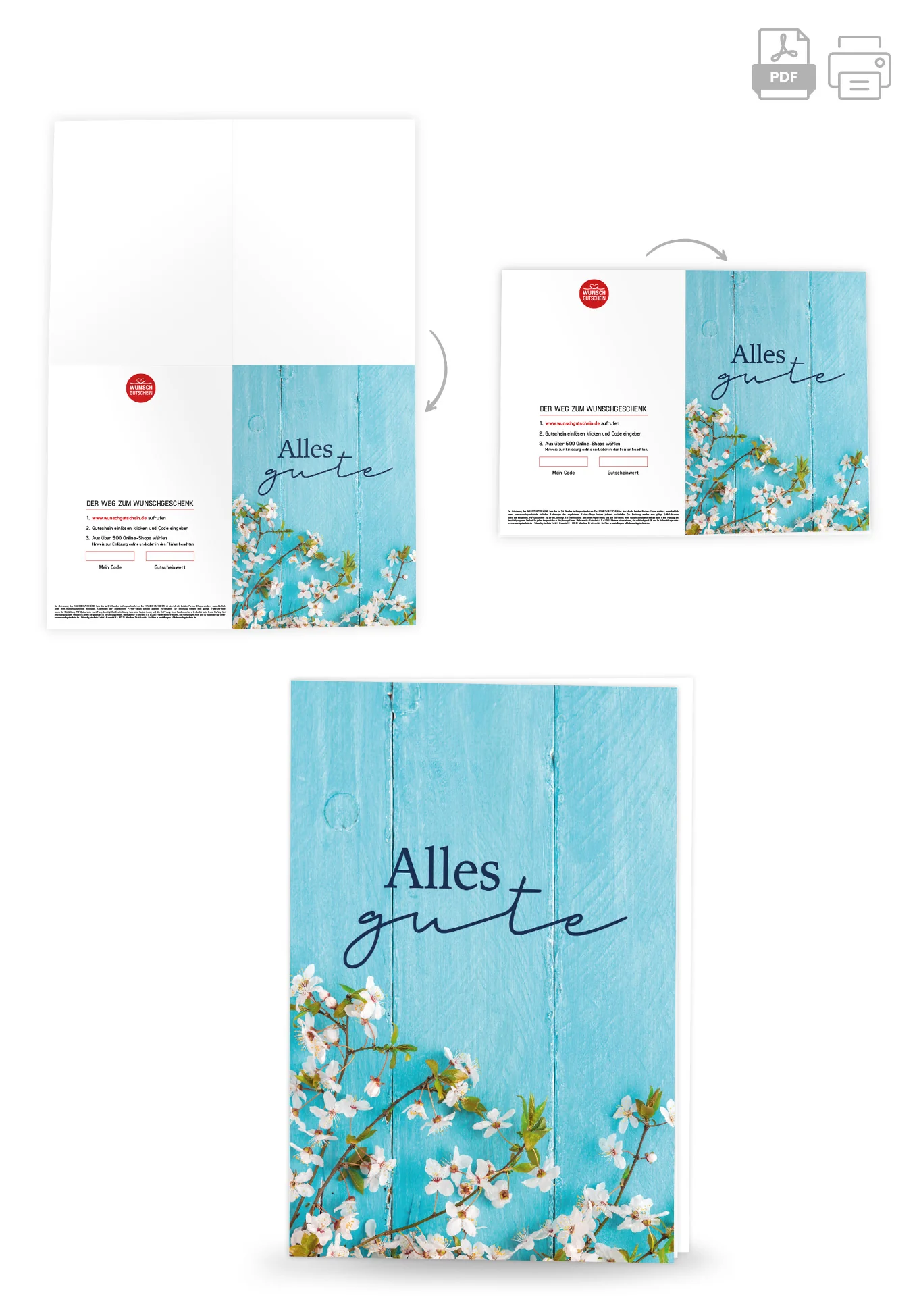 Alles Gute - Holz Blau - Image 4