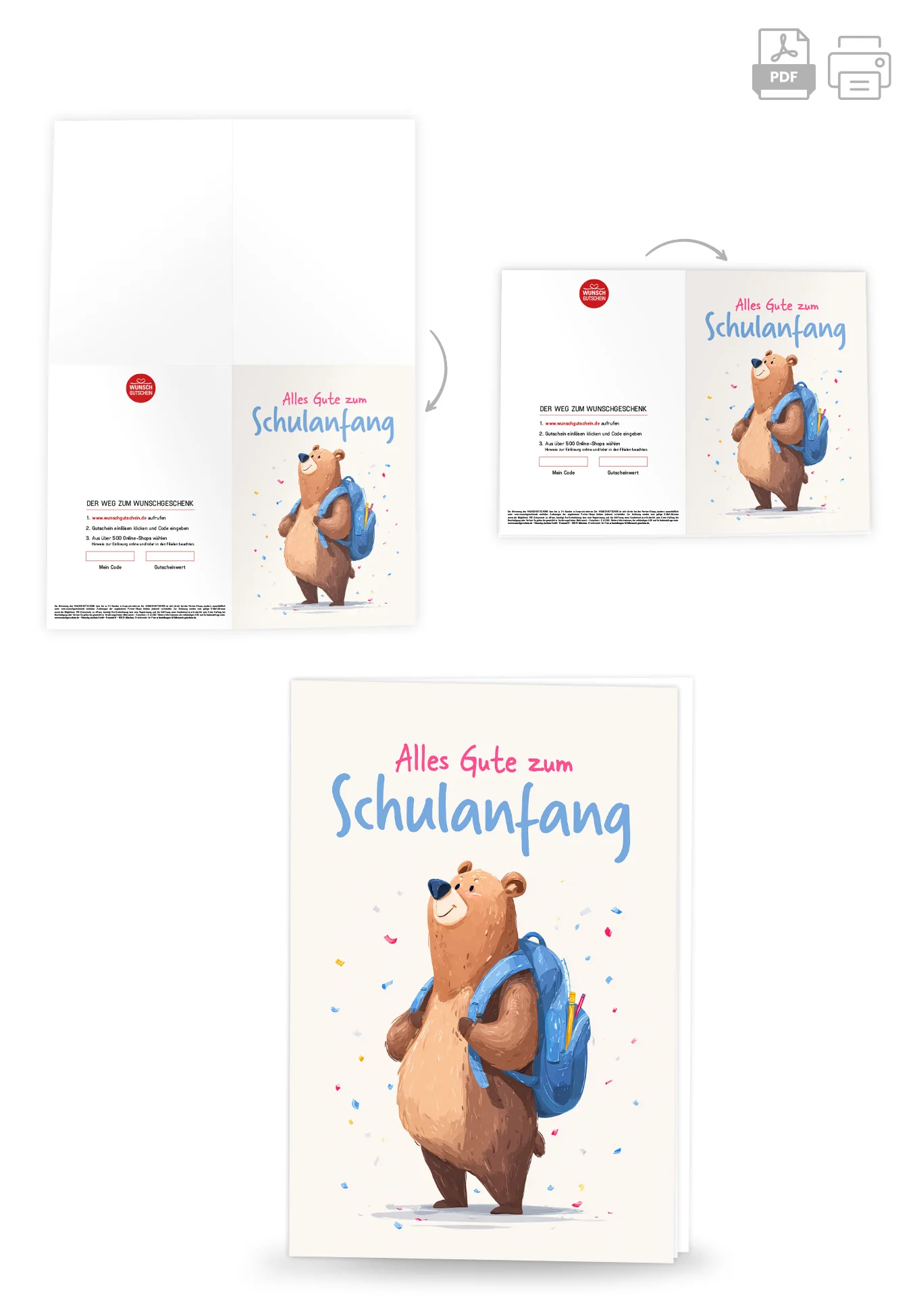 Alles Gute Schulanfang - Bär - Image 4