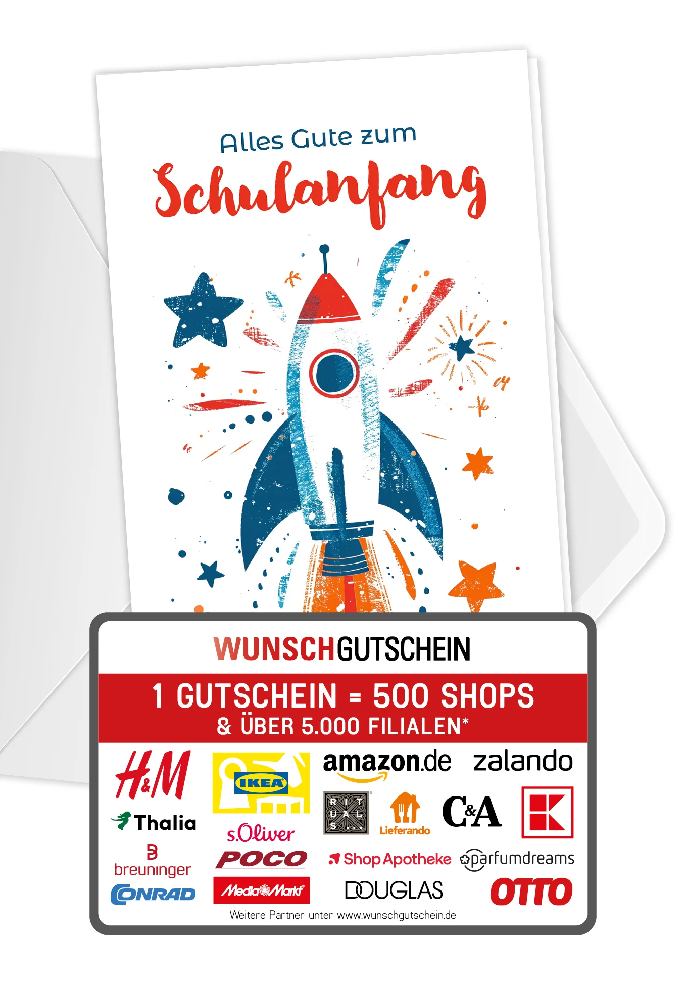 Alles Gute Schulanfang - Rakete