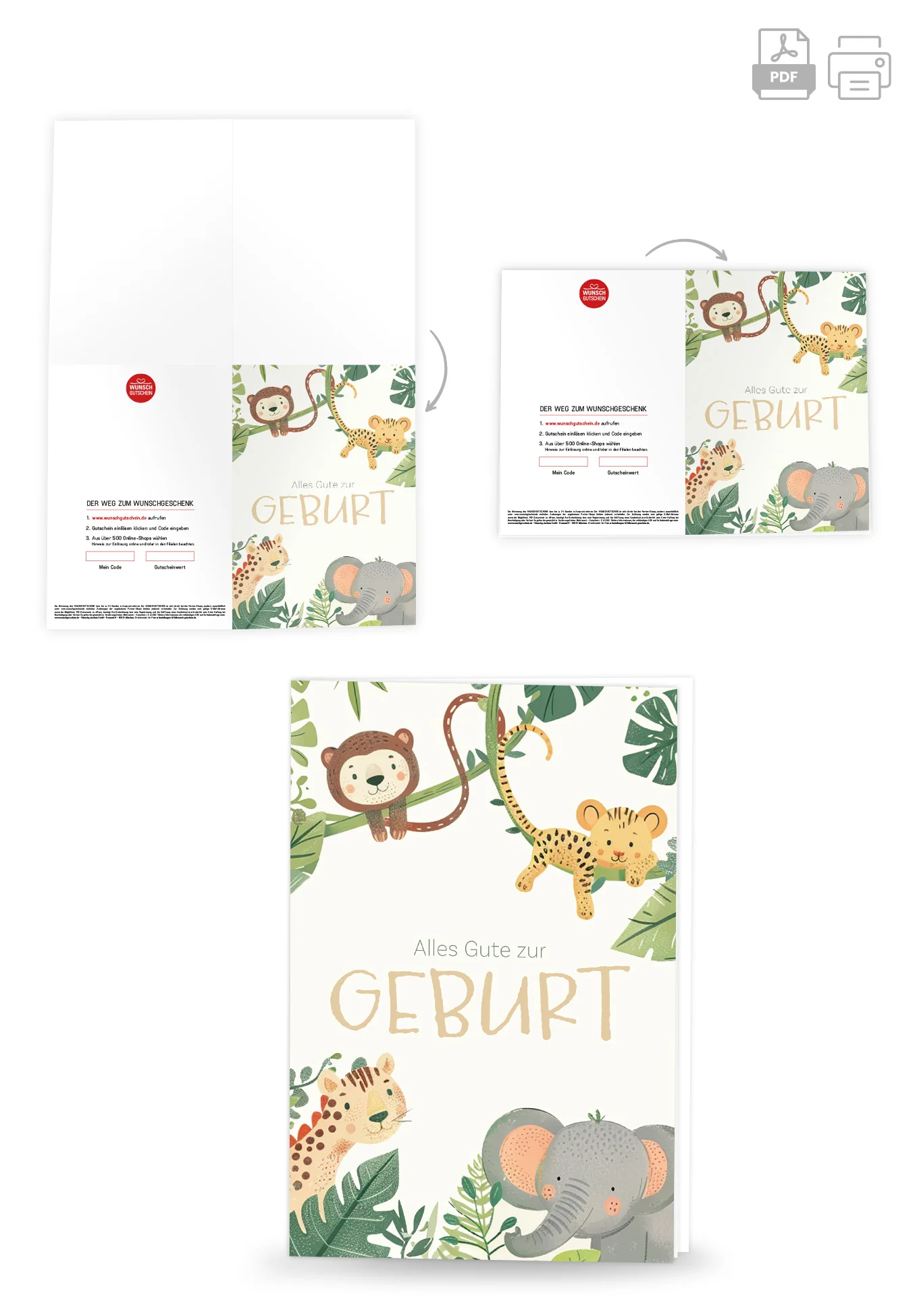 Alles Gute zur Geburt - Tiere Beige - Image 4