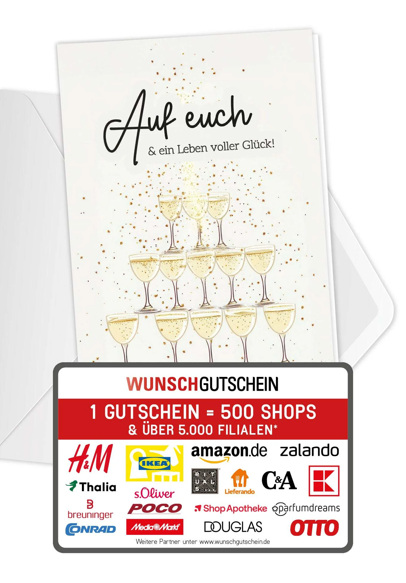Auf euch - Champagner Pyramide