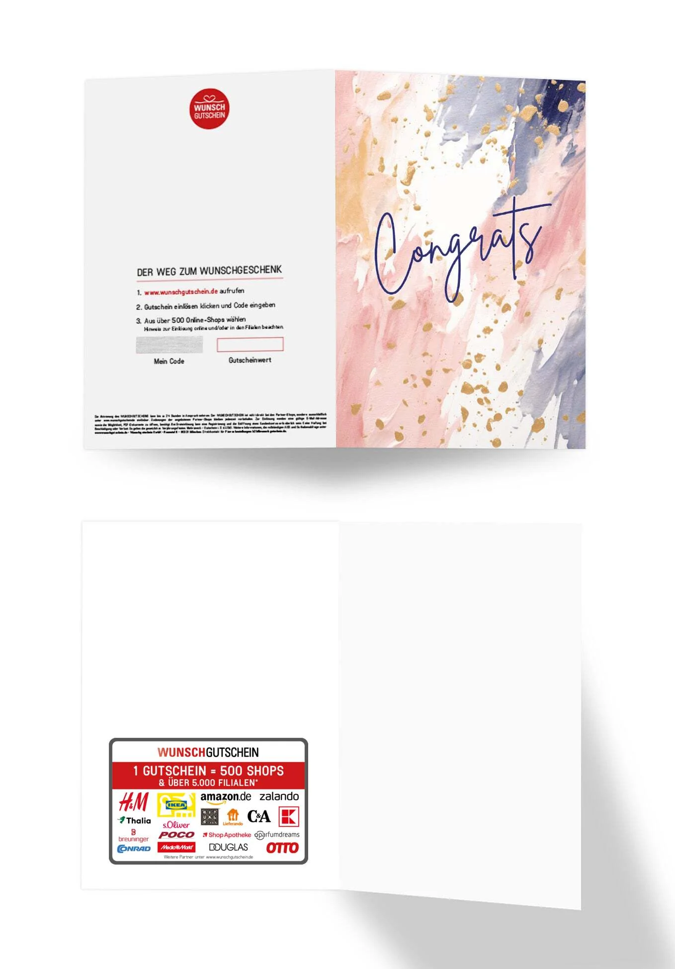 Congrats - Aquarell Bunt - Image 3