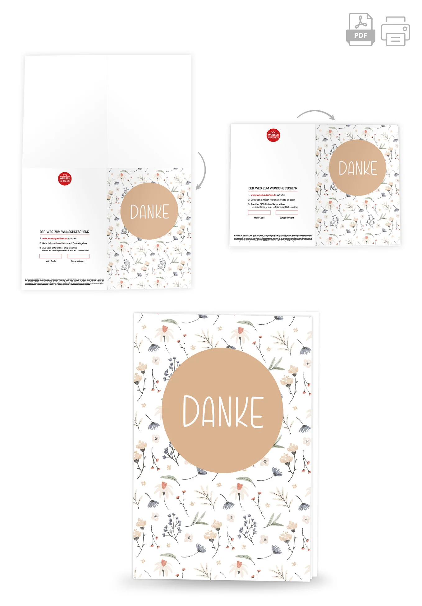 Danke - Blumen Weiß PDF - Image 4