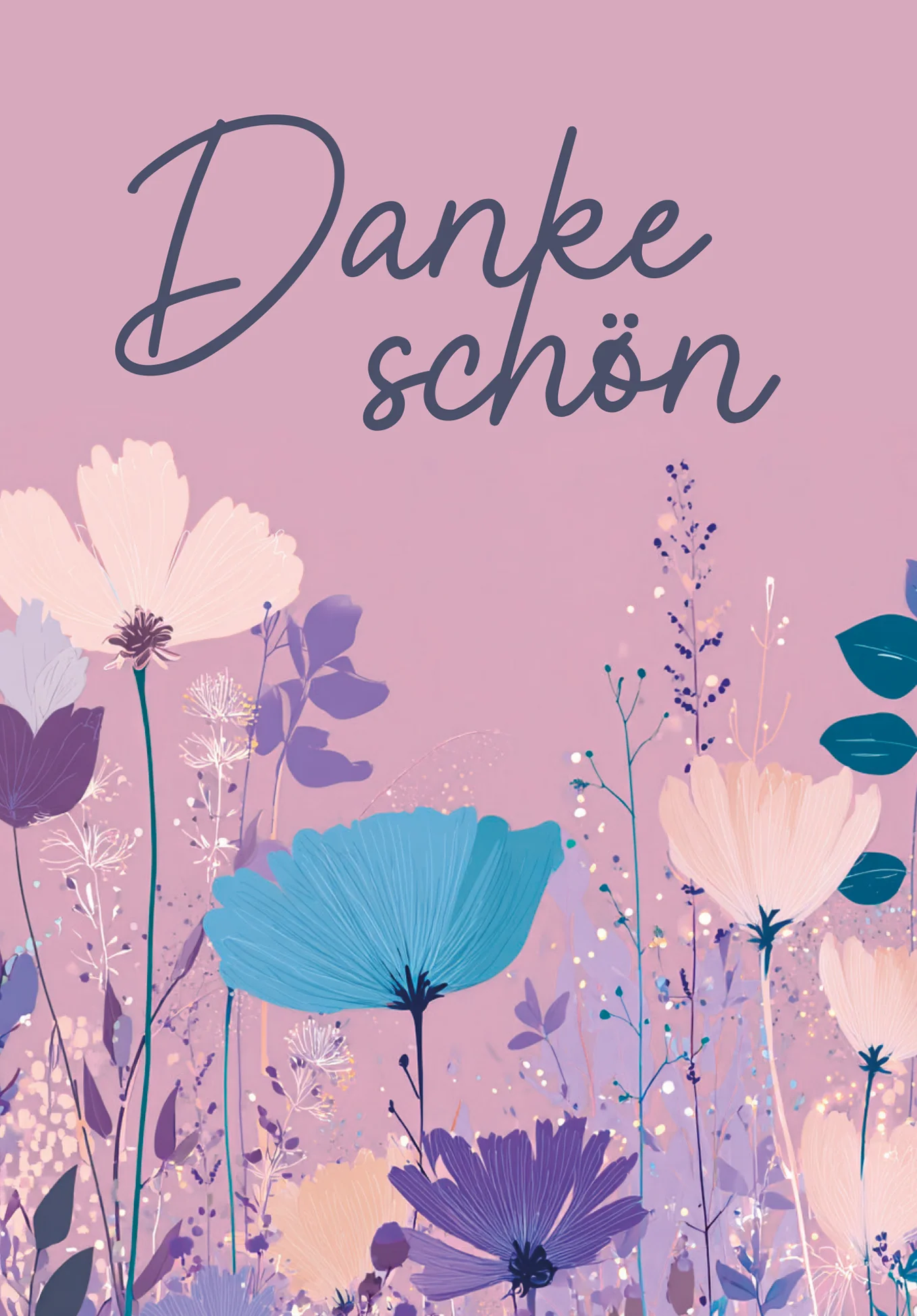 Dankeschön - Blumen Lila - Image 2