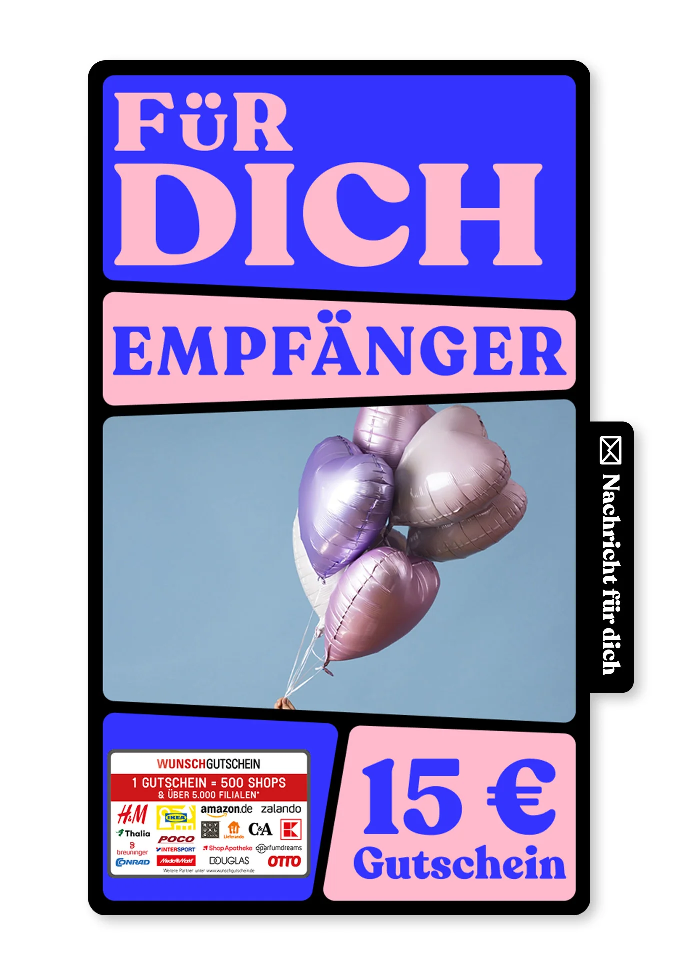 Digital - Happy Birthday - Herzen Ballons