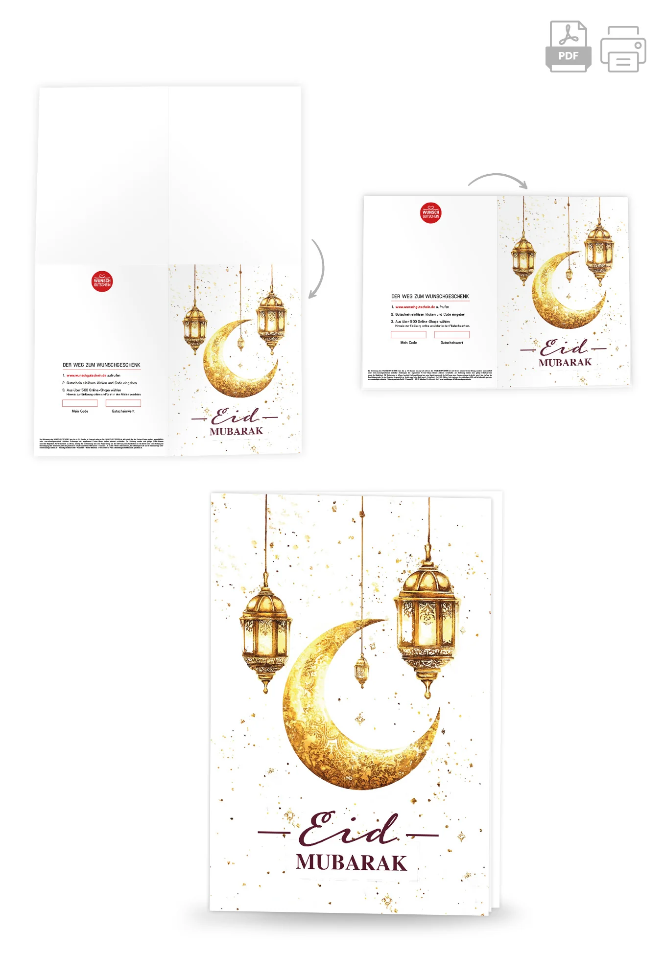 Eid Mubarak - Weiß Gold - Image 4