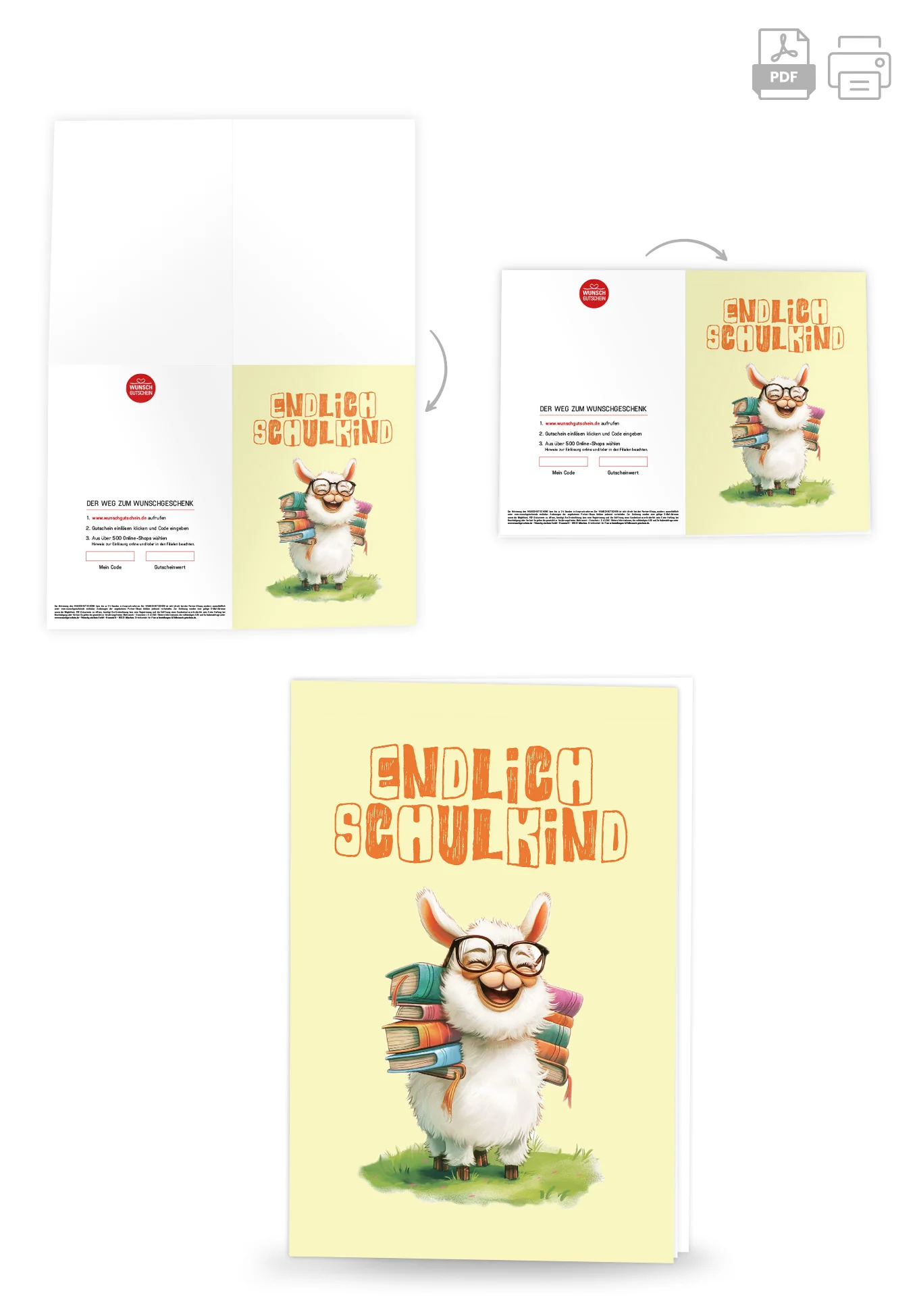 Endlich Schulkind - Lama - Image 4