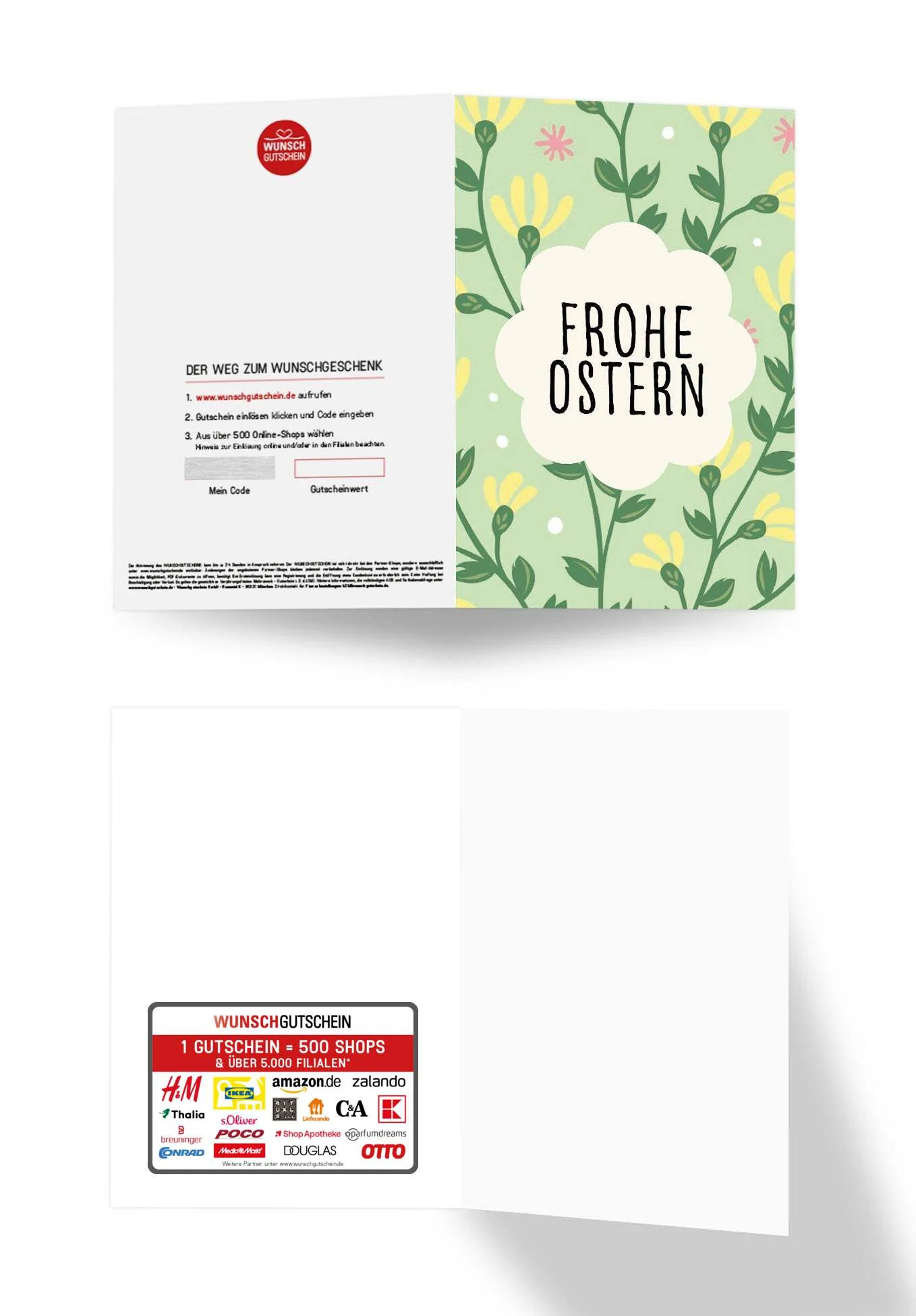 Frohe Ostern - Blumenmuster Grün PDF - Image 3