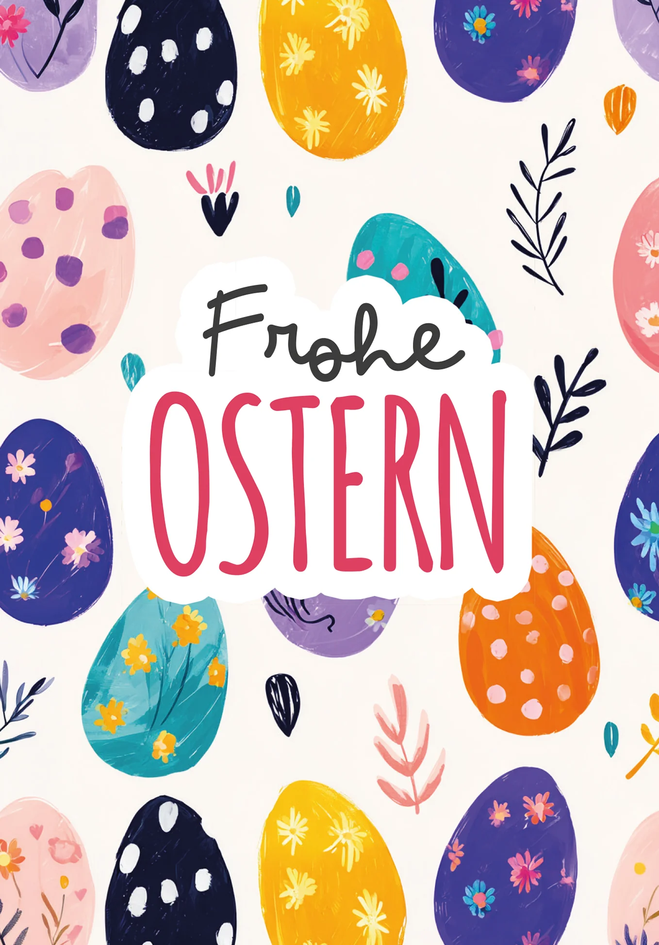 Frohe Ostern - Eiermuster Bunt - Image 2