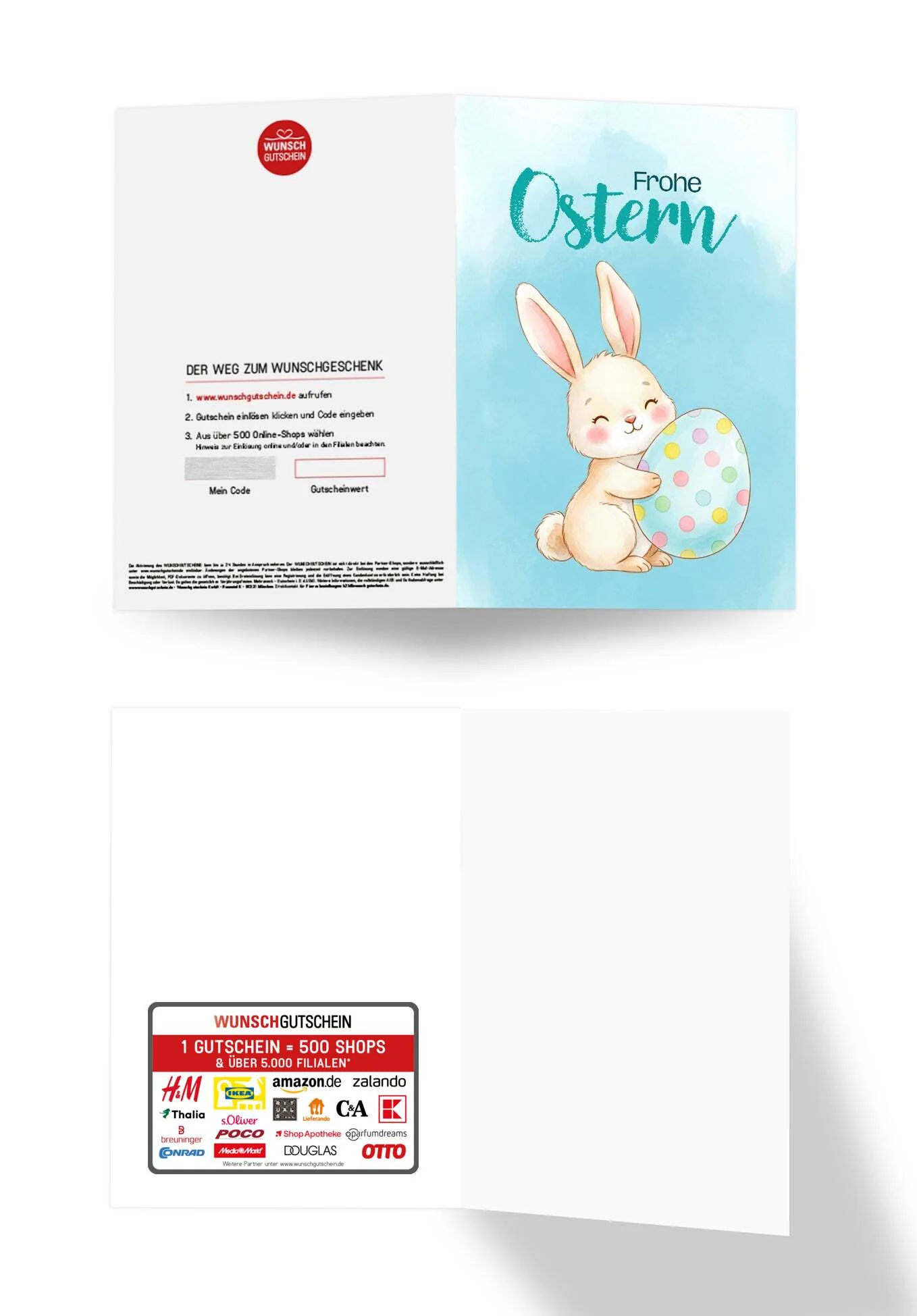 Frohe Ostern - Hase mit Ei Blau PDF - Image 3
