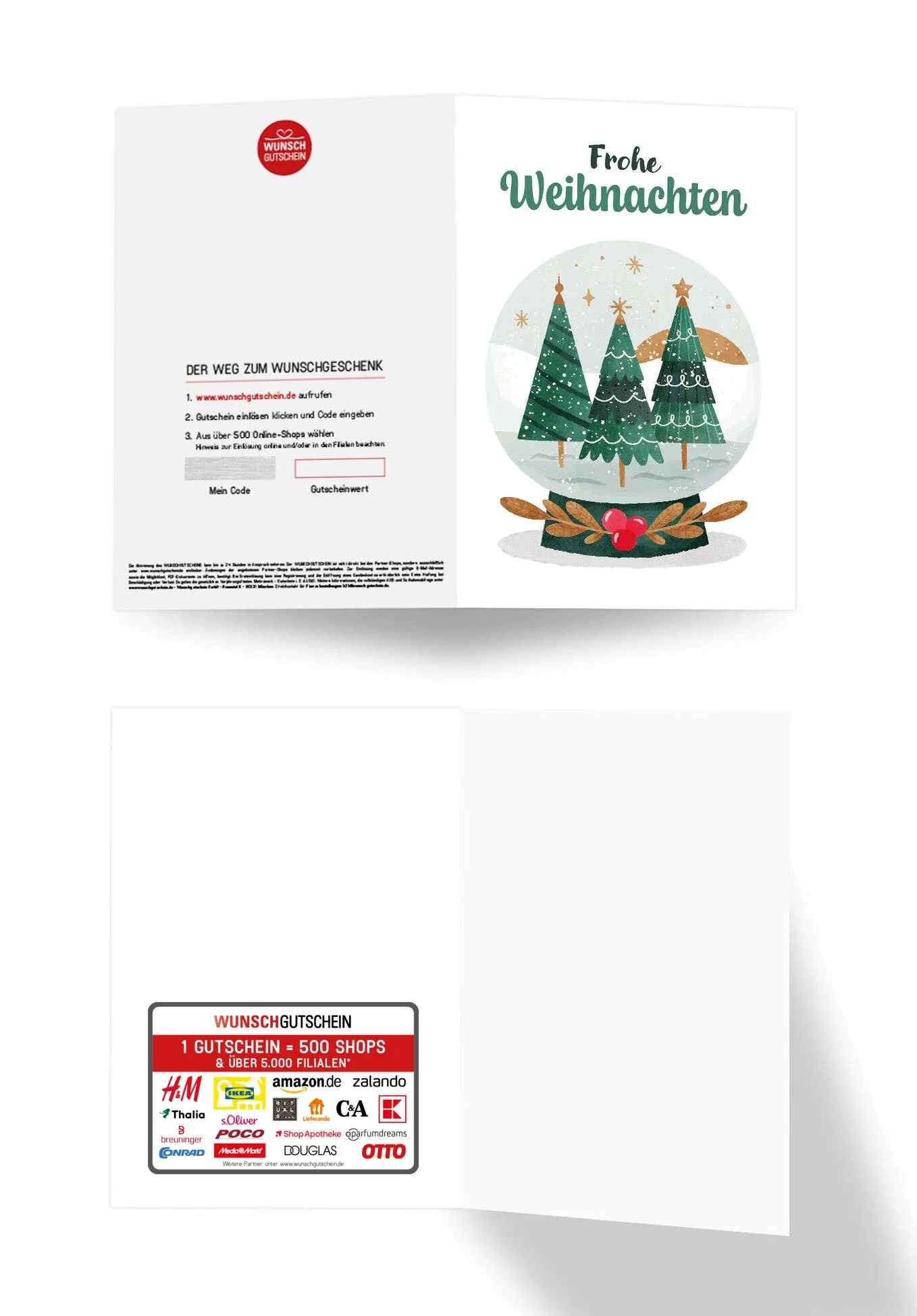 Frohe Weihnachten - Schneekugel Bäume - Image 3