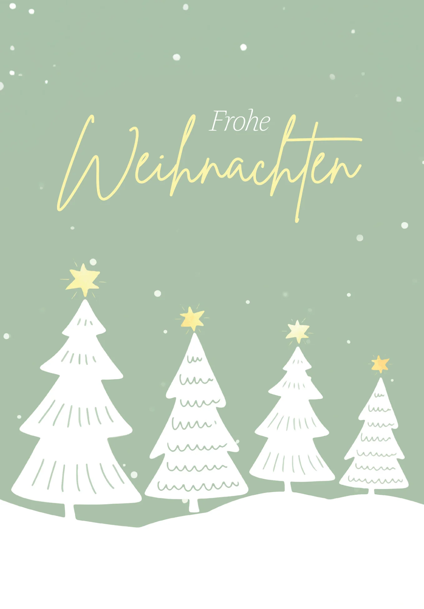Frohe Weihnachten - Tannen Grün Gelb PDF - Image 2