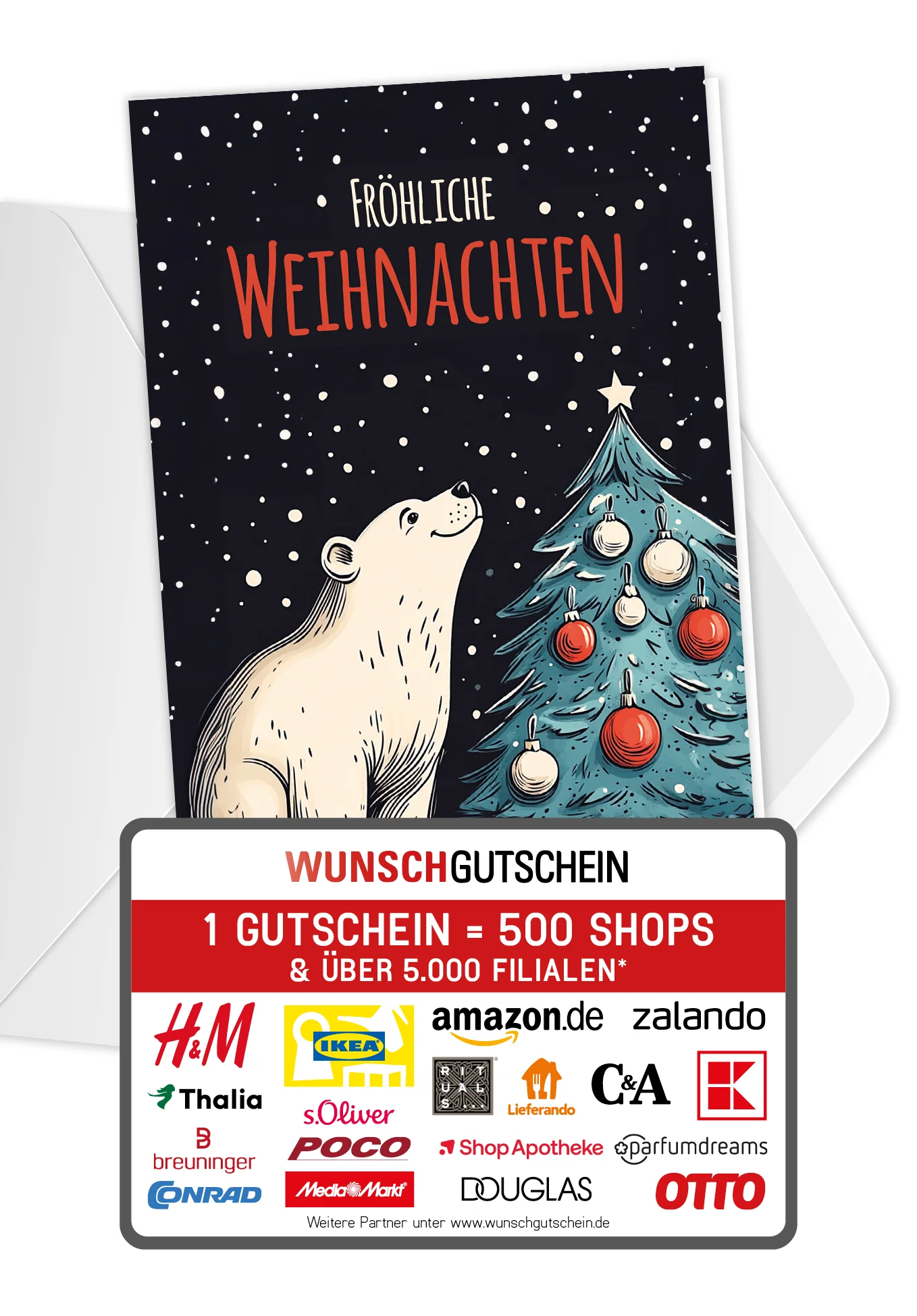 Fröhliche Weihnachten - Eisbär