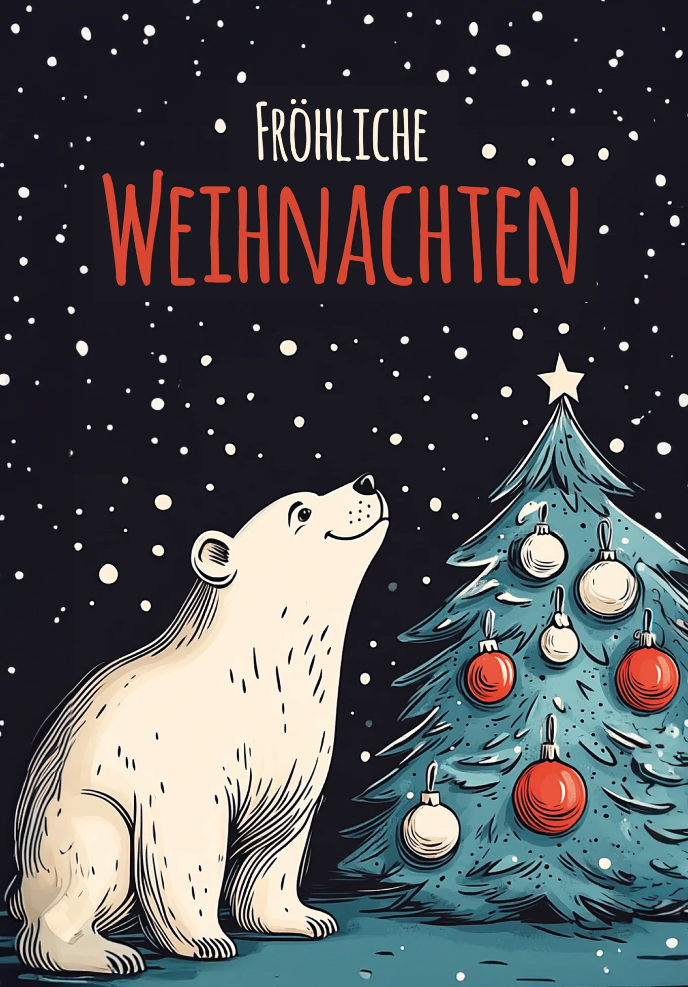 Fröhliche Weihnachten - Eisbär PDF - Image 2