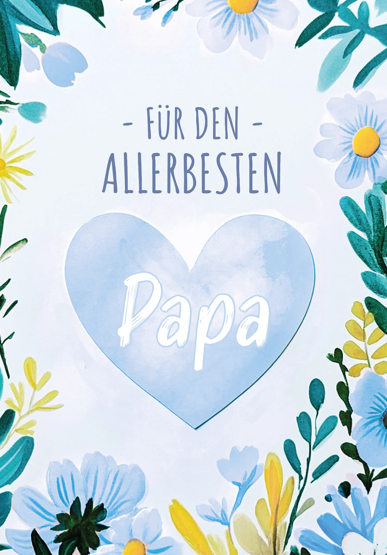Für den allerbesten Papa - Herz Blumen PDF - Image 2