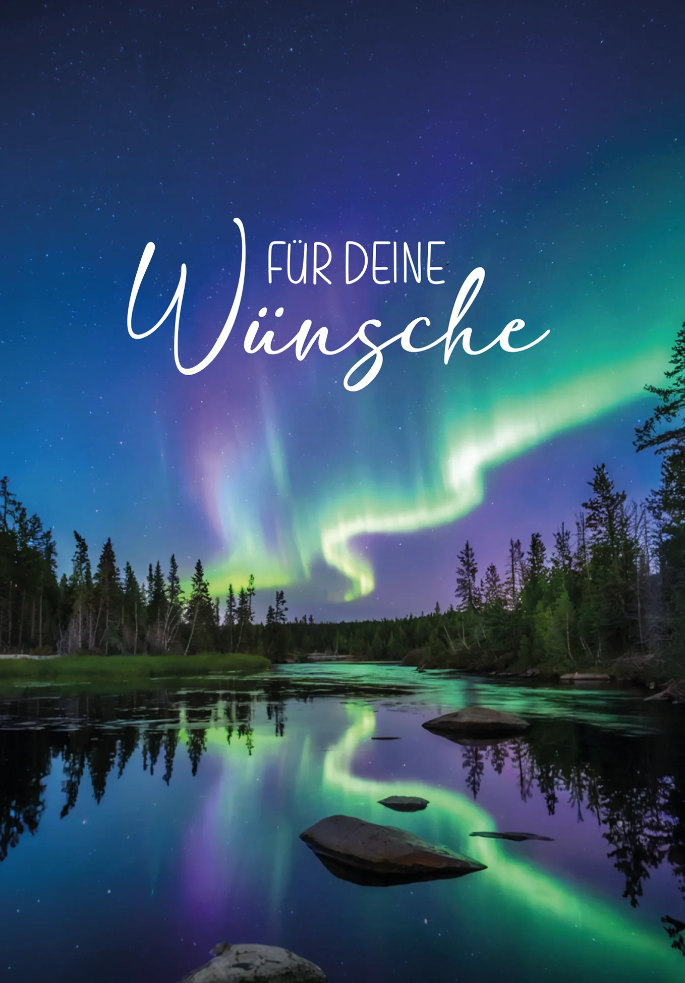 Für deine Wünsche - Polarlichter Wald - Image 2