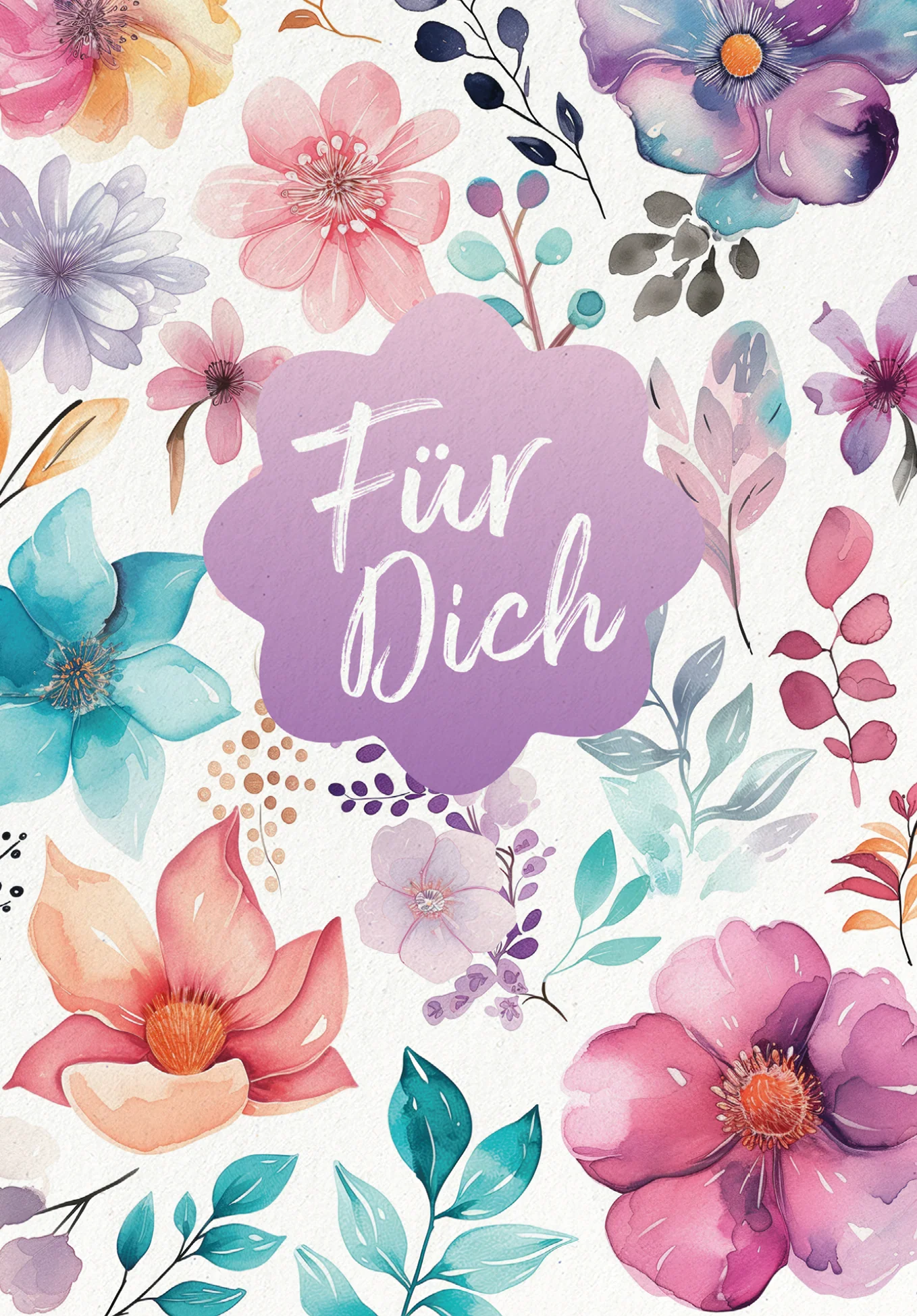 Für Dich - Blumen Aquarell - Image 2