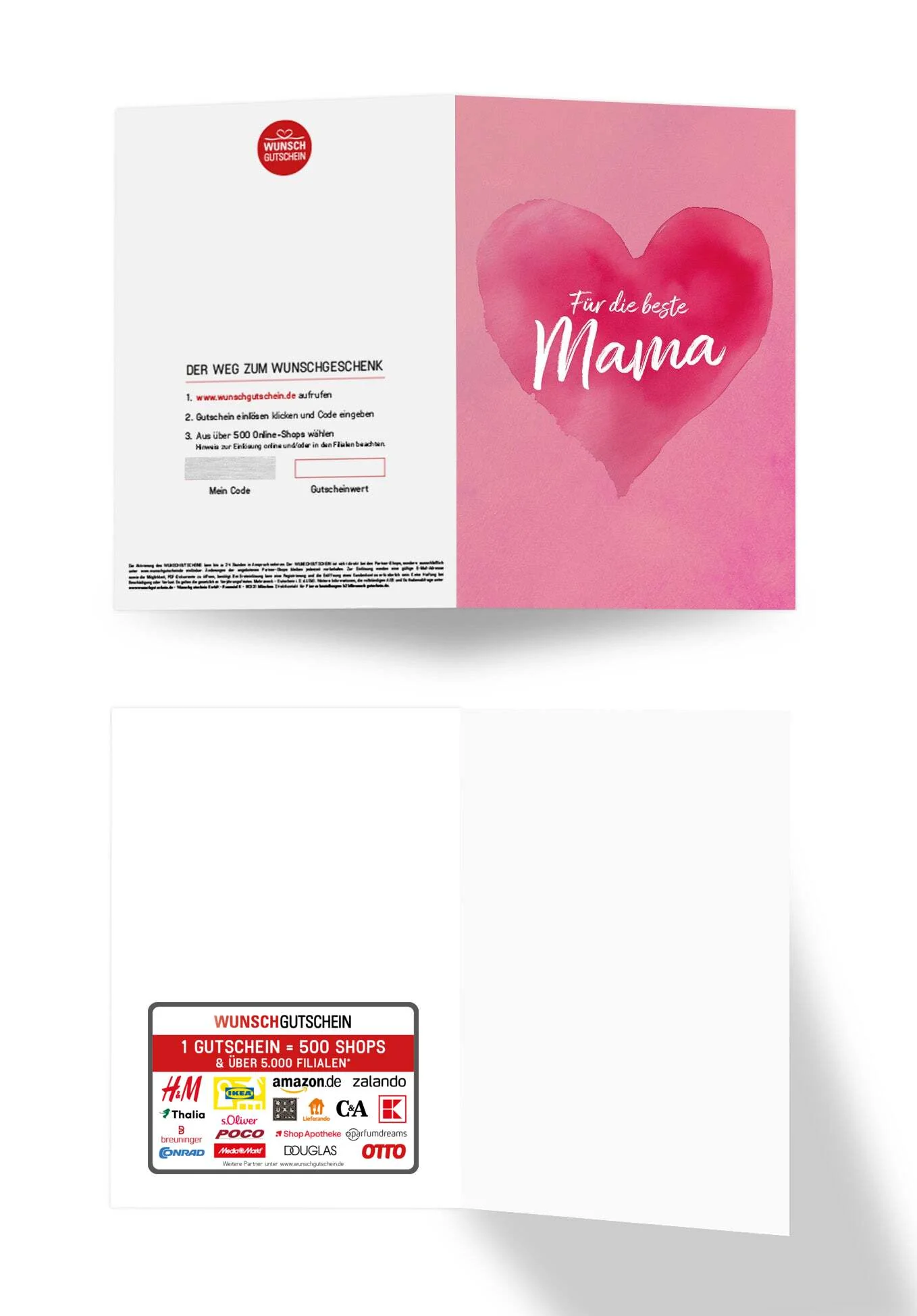Für die beste Mama - Herz Pink - Image 3