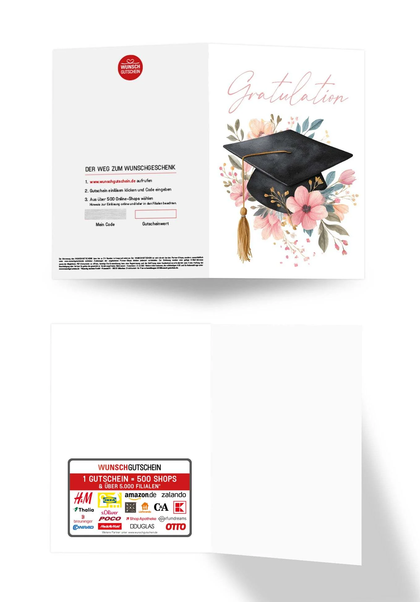 Gratulation - Hut mit Blumen PDF - Image 3