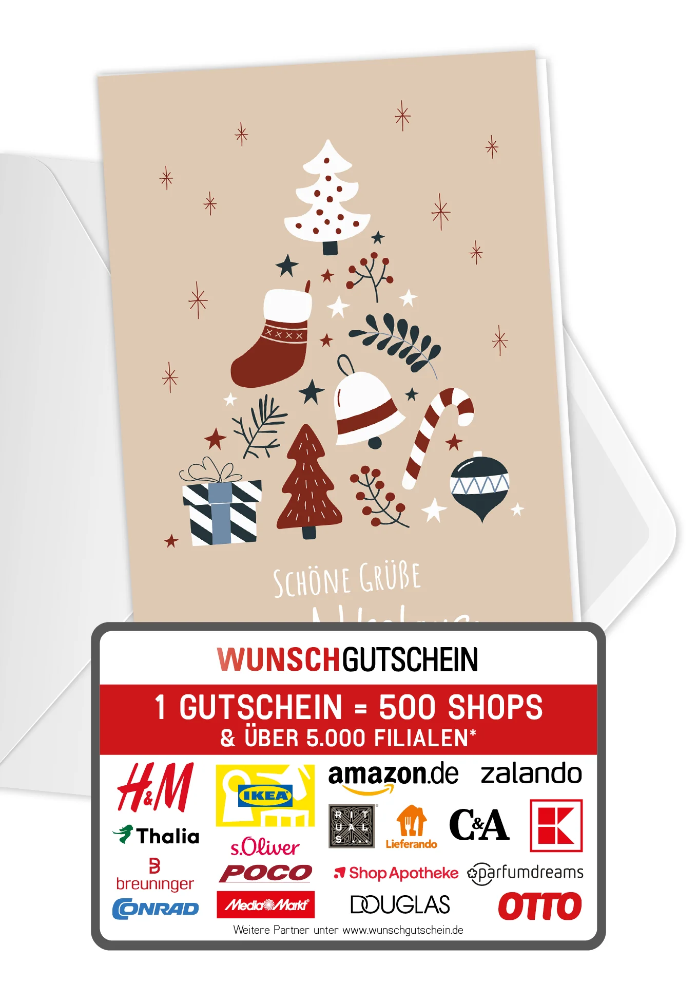 Grüße vom Nikolaus - Doodle Beige PDF