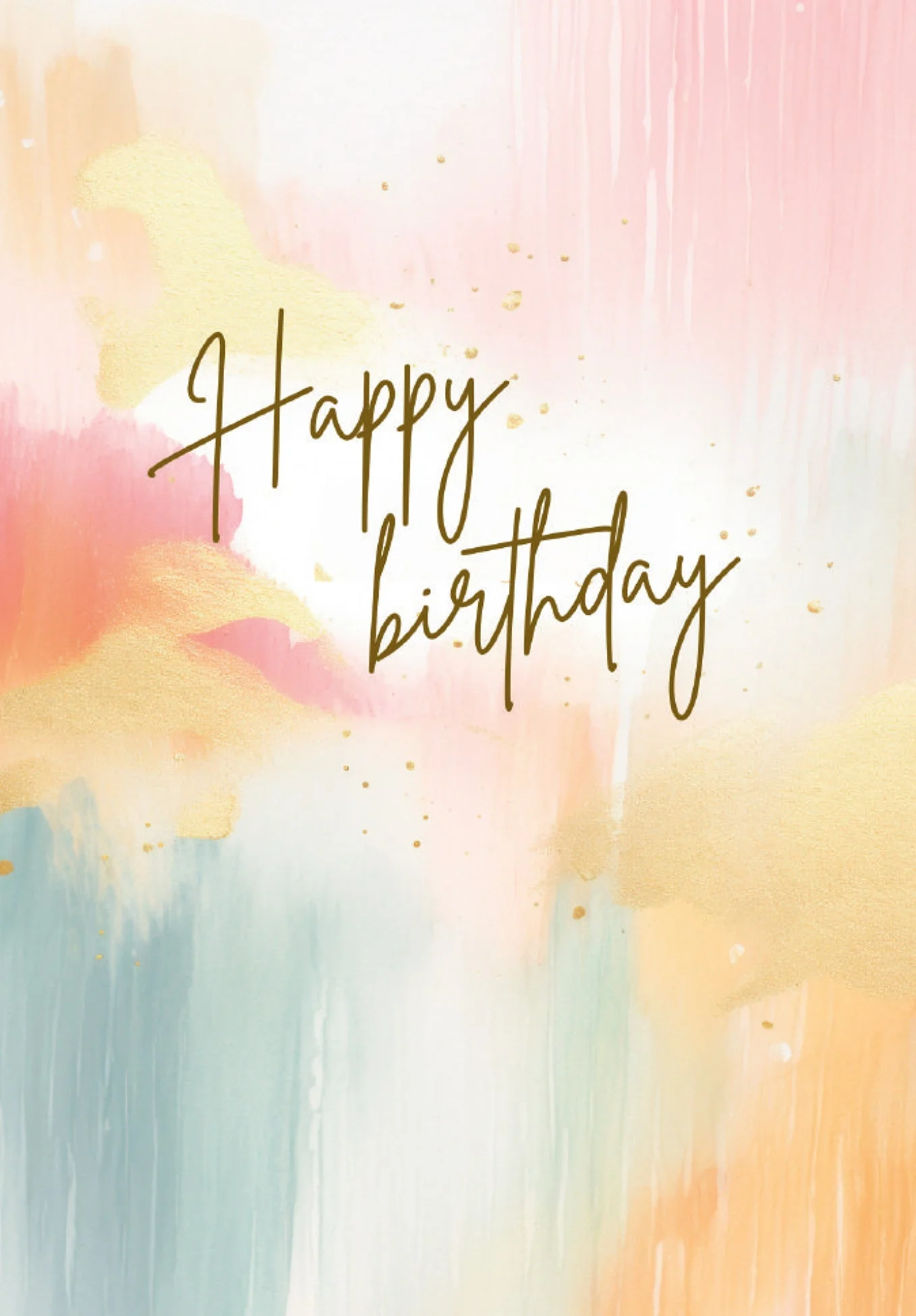 Happy Birthday - Aquarell bunt PDF - Image 2