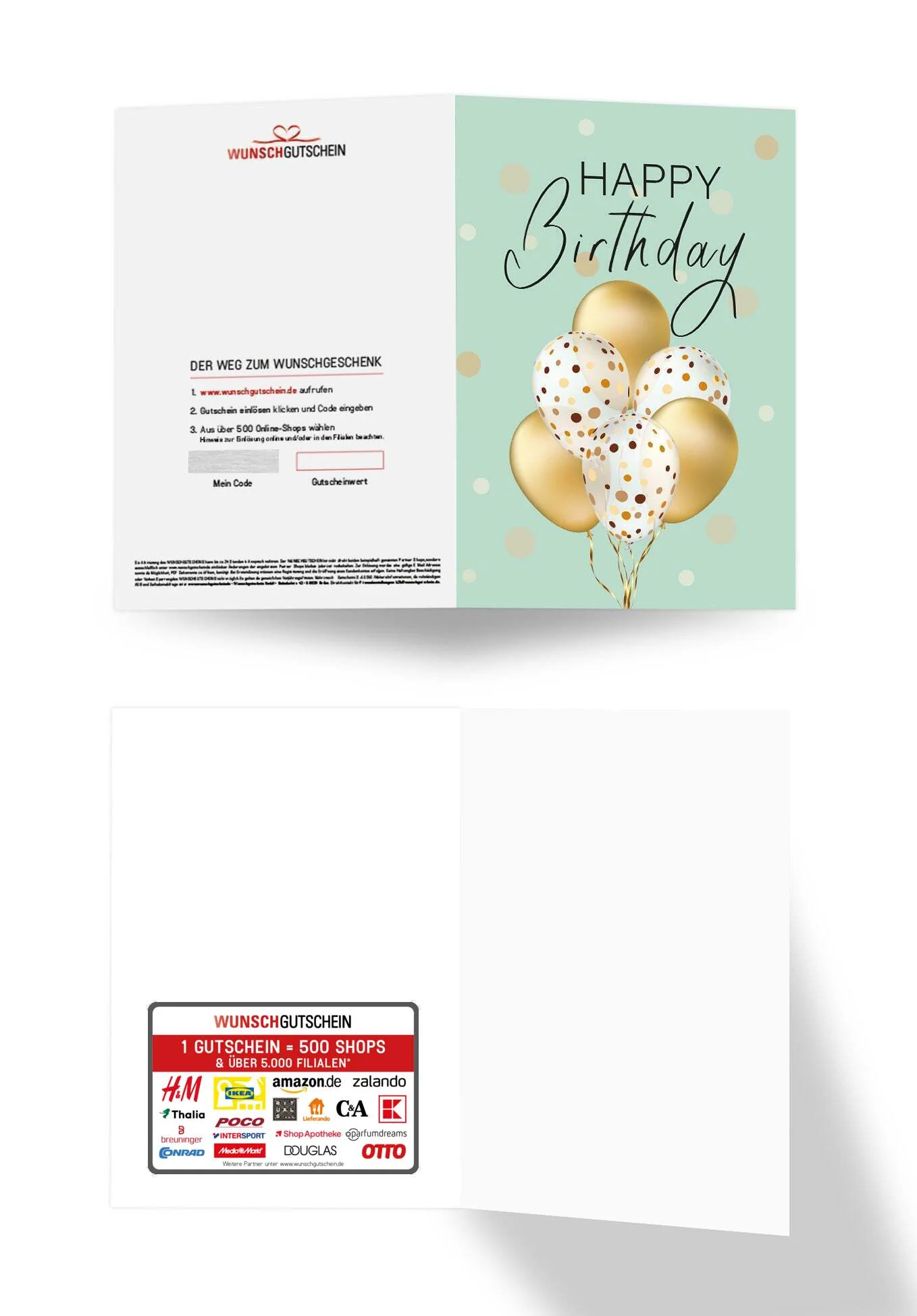 Happy Birthday - Ballons Gold PDF - Image 3