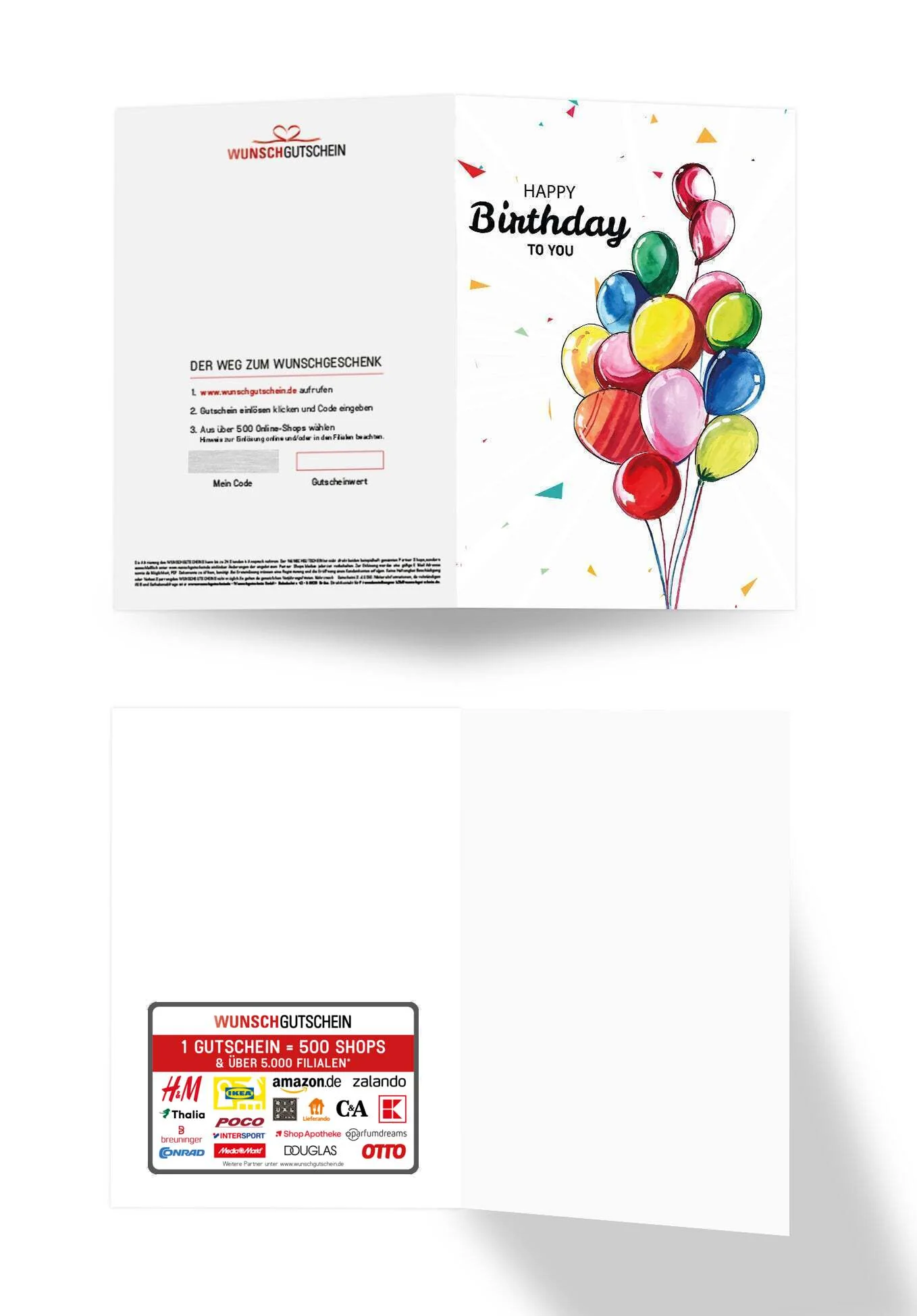 Happy Birthday - Bunte Ballons - Image 3