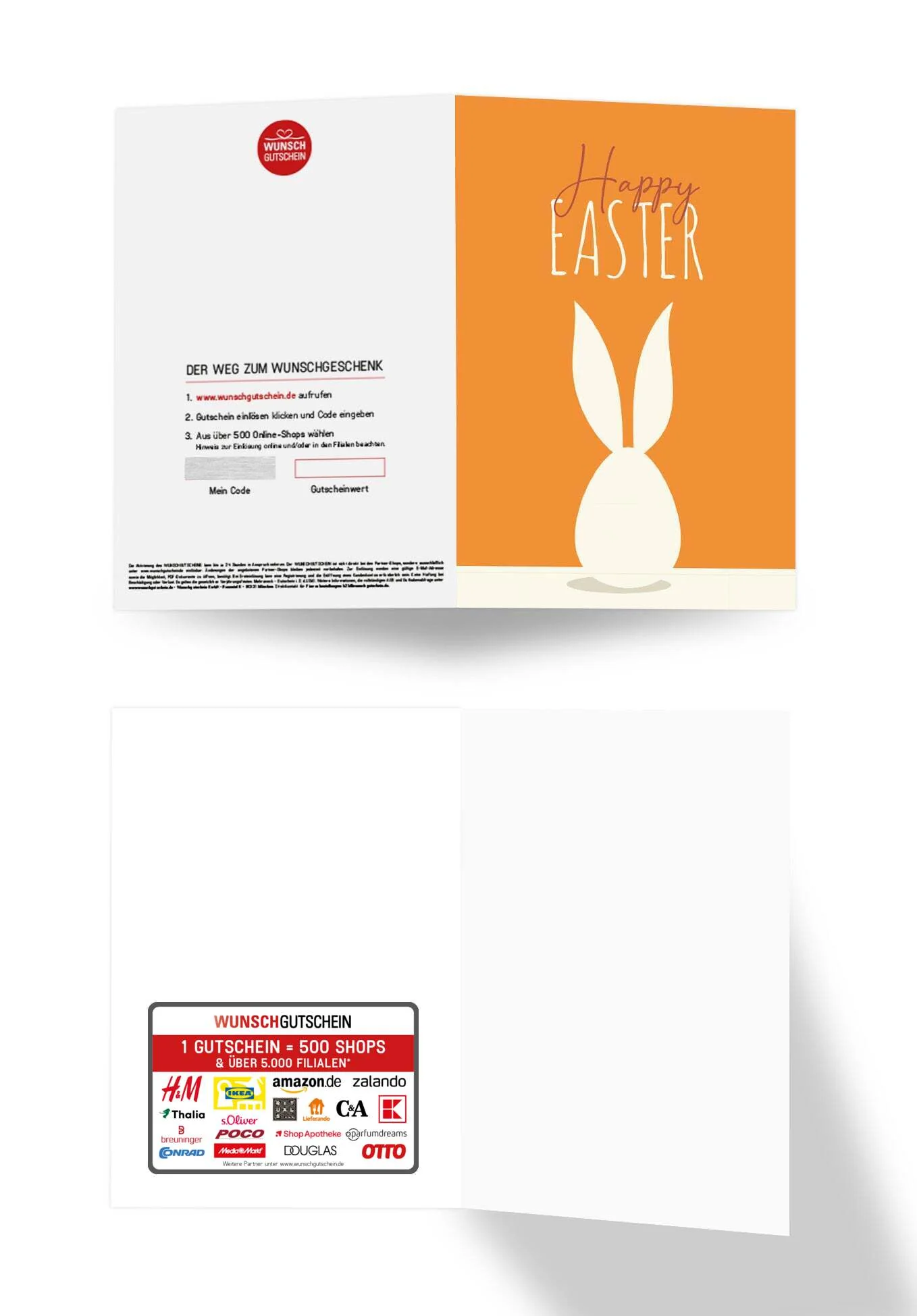 Happy Easter - Hase Weiß Orange - Image 3