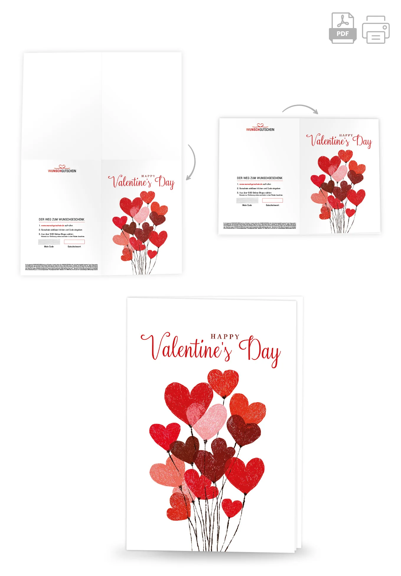 Happy Valentine's Day - Herzballons PDF - Image 4