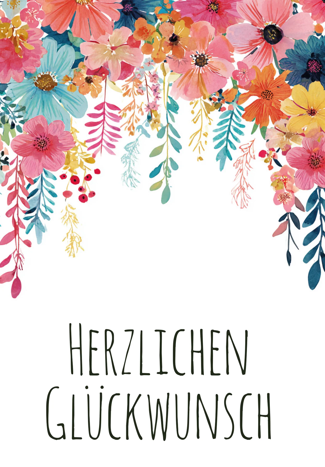 Herzlichen Glückwunsch - Blumen Hängend - Image 2