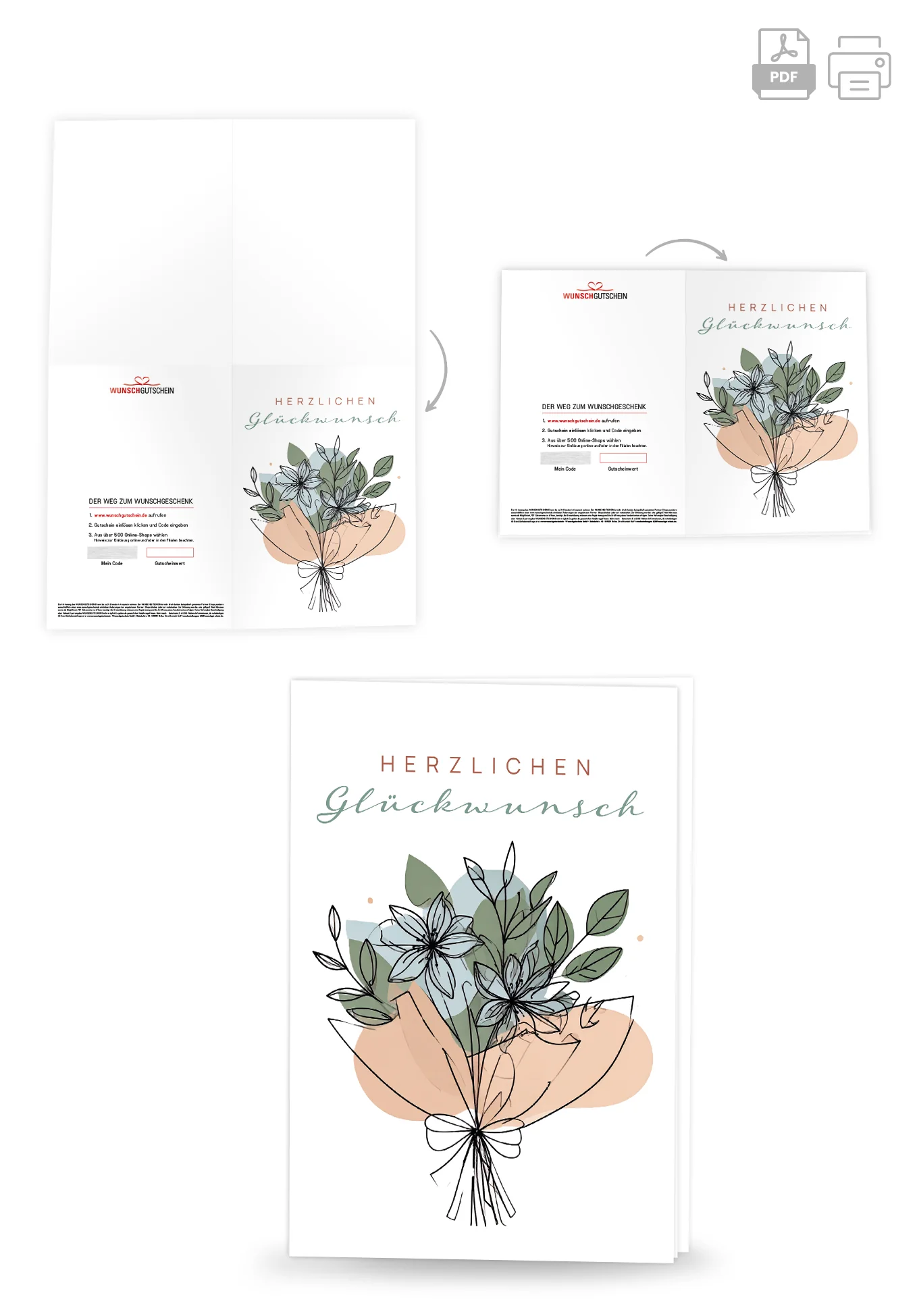 Herzlichen Glückwunsch - Blumenstrauß - Image 4