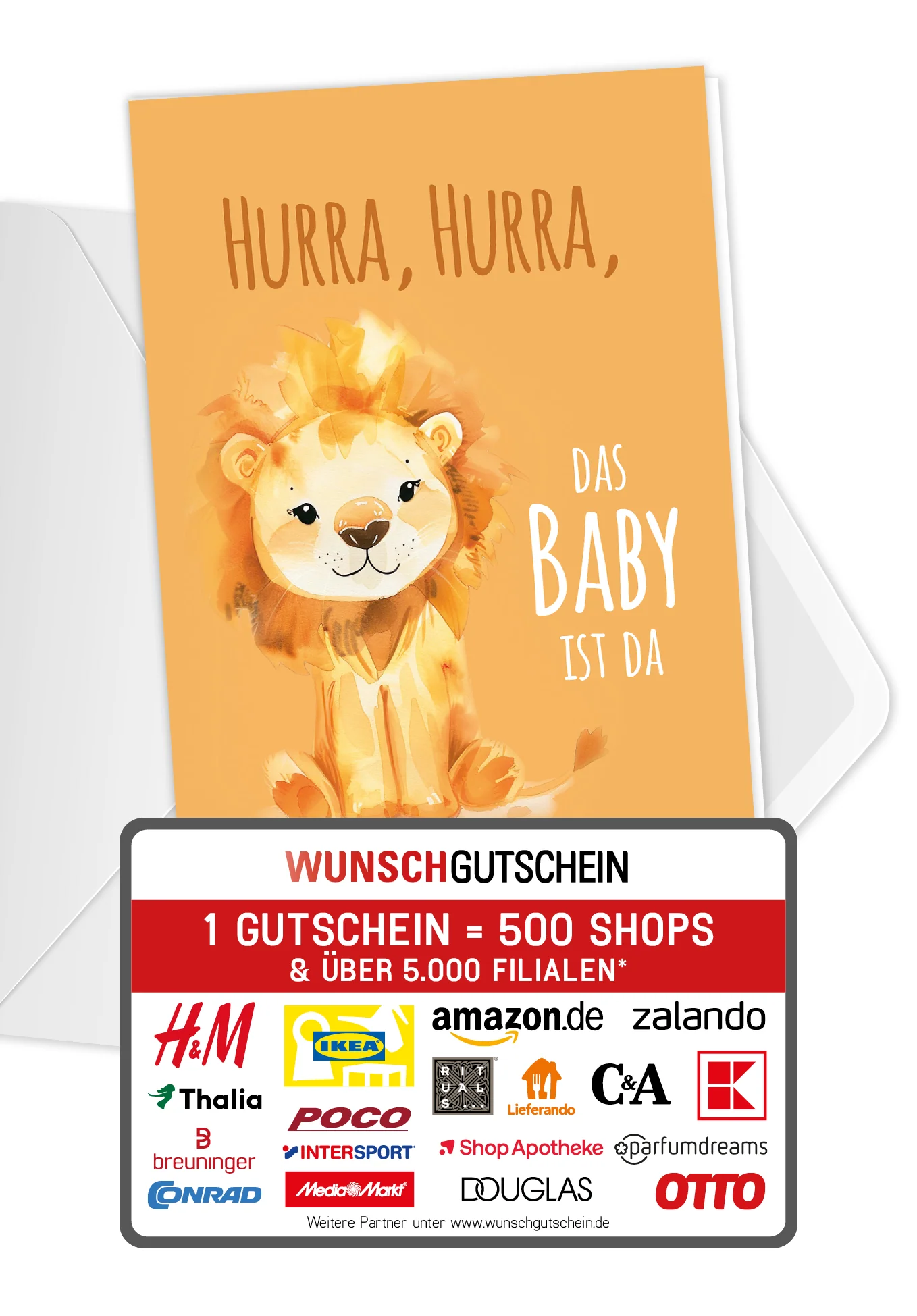 Hurra das Baby ist da - Löwe