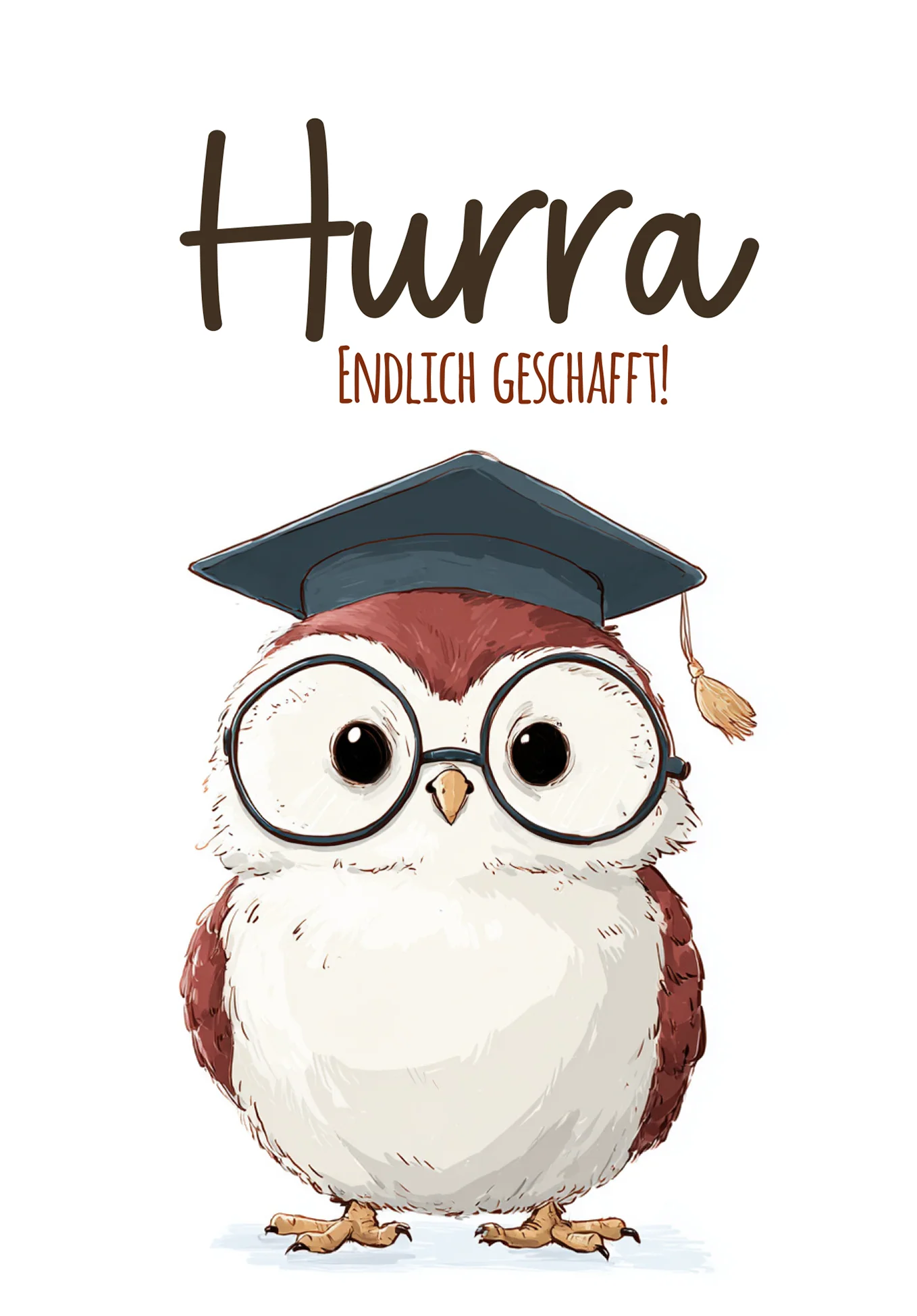Hurra endlich geschafft - Eule PDF - Image 2