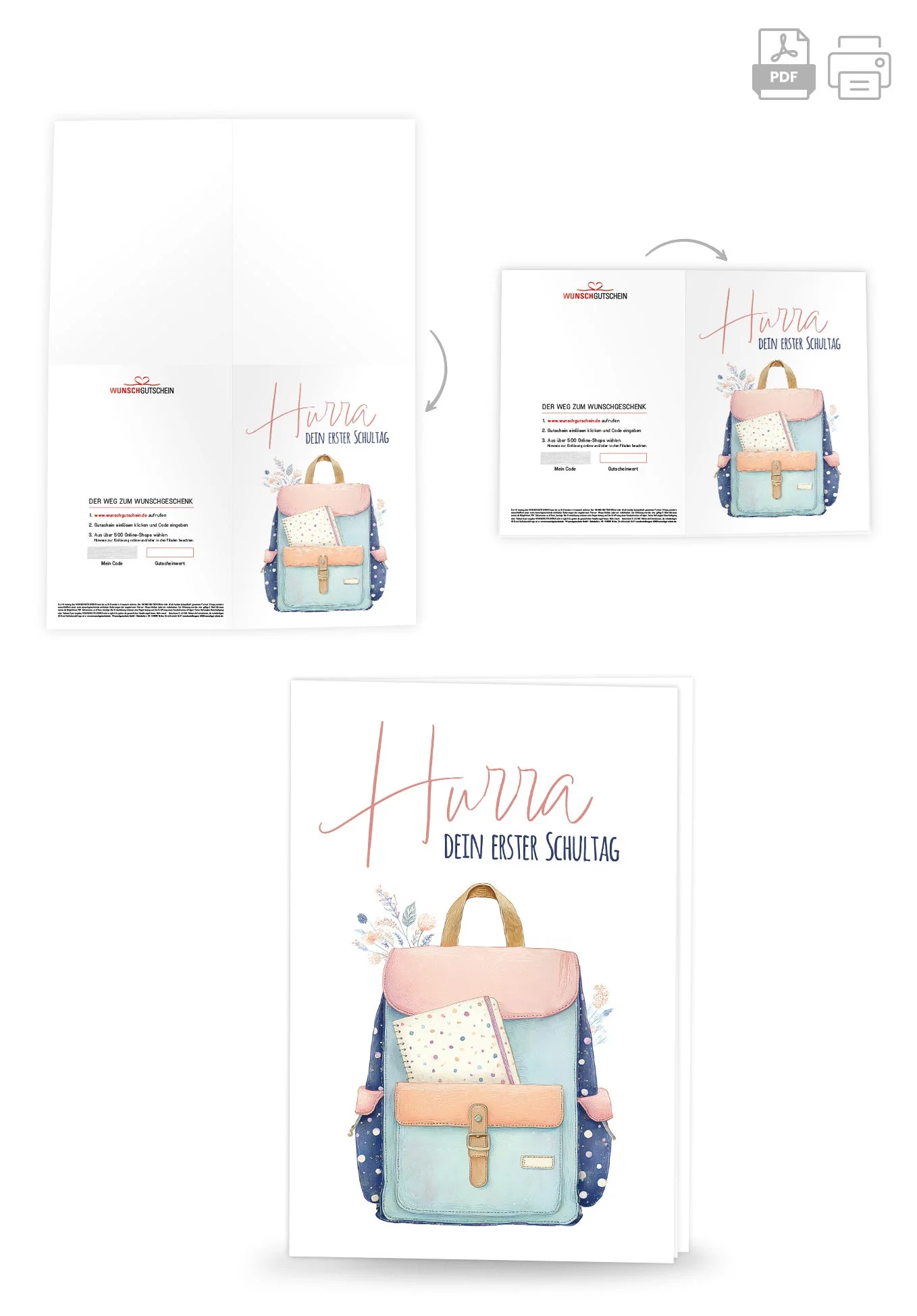 Hurra erster Schultag - Rucksack PDF - Image 4