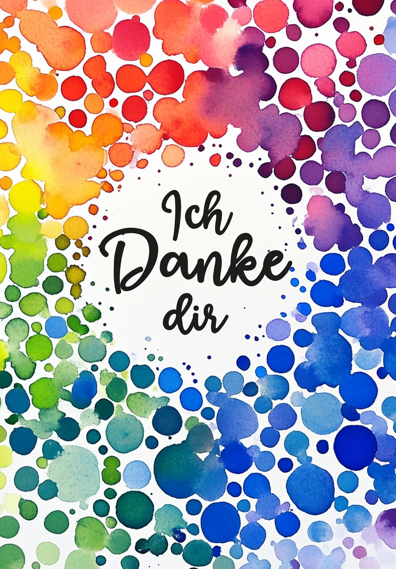 Ich danke dir - Punkte Bunt - Image 2