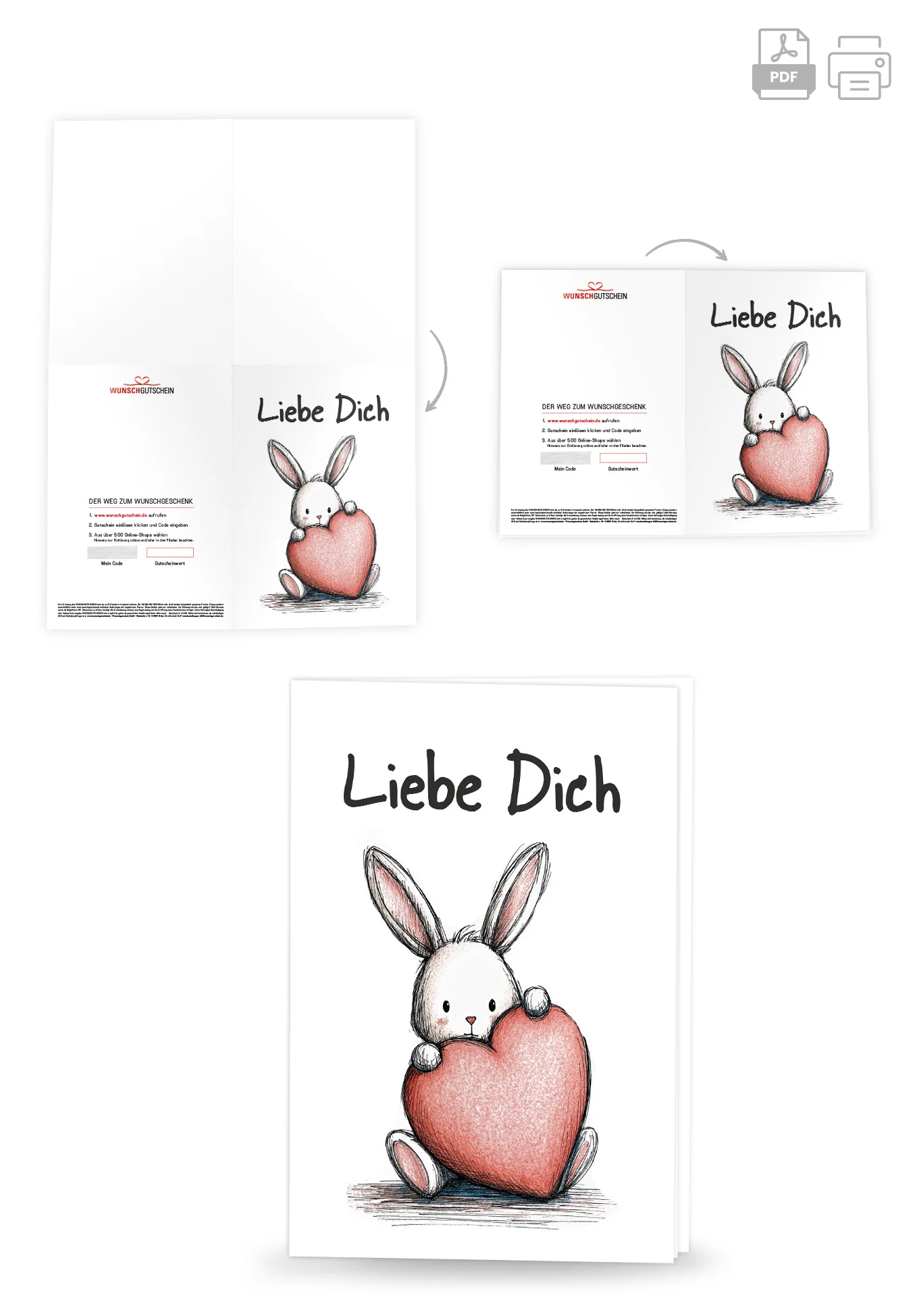 Liebe Dich - Hase Herz PDF - Image 4