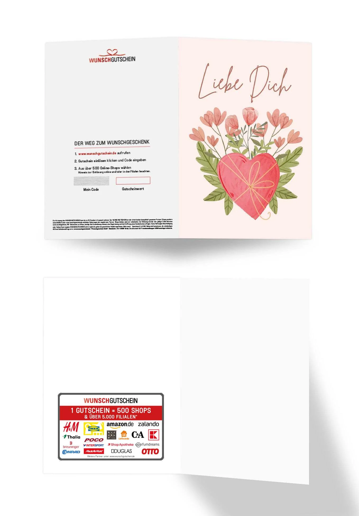 Liebe Dich - Herz mit Blumen PDF - Image 3