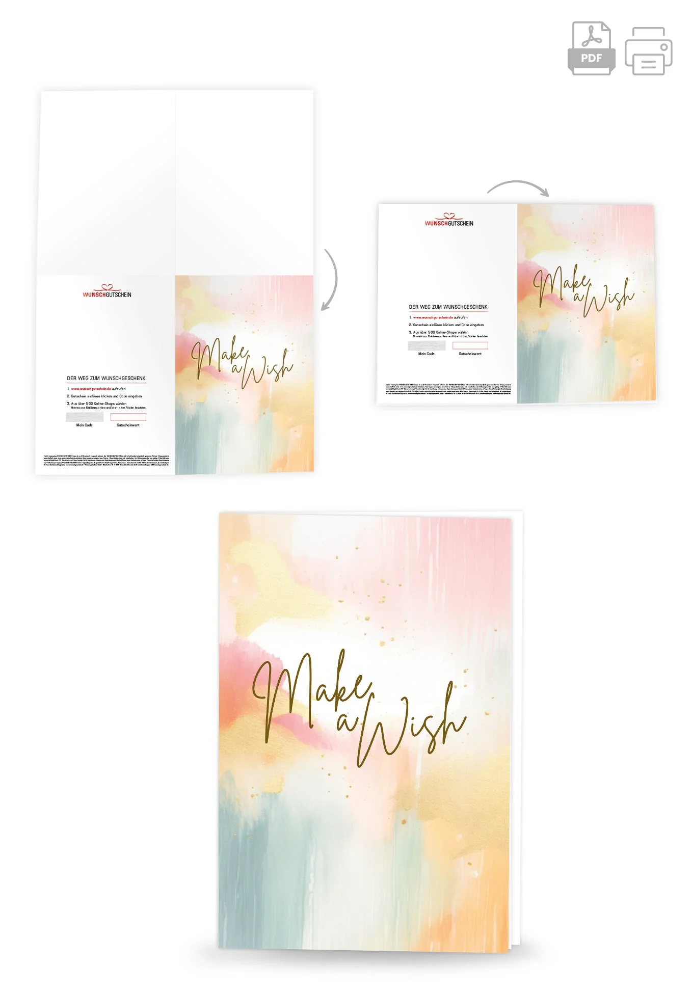 Make a wish - Aquarell Bunt PDF - Image 4