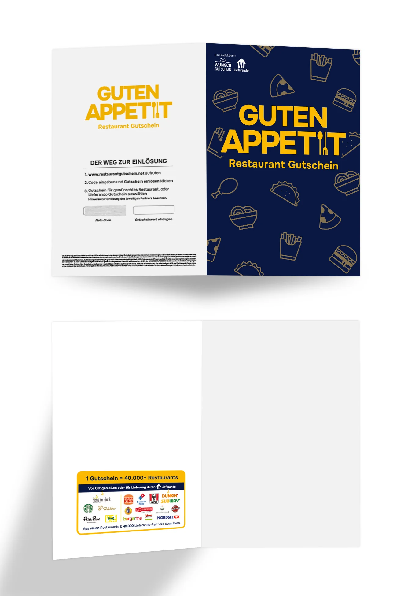 Restaurant Gutschein „Guten Appetit“ – Einlösbar für viele Restaurants & 40.000 Lieferando-Partner - Image 3