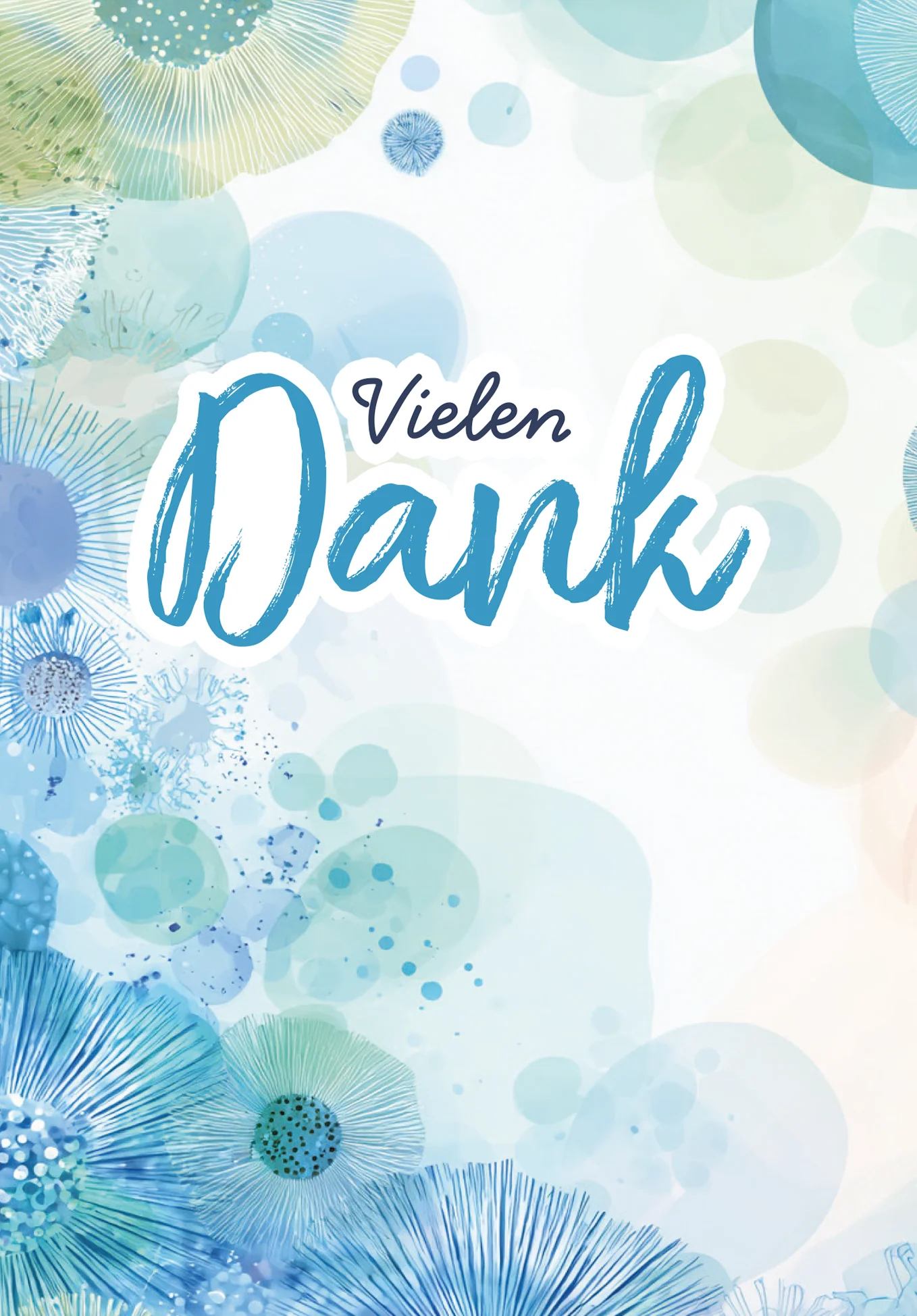 Vielen Dank - Elemente Blau Grün - Image 2