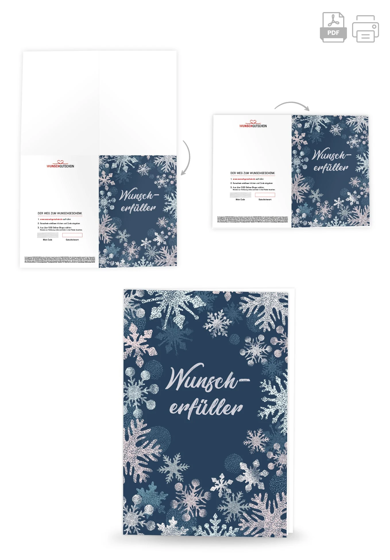 Wunscherfüller - Schneeflocken Blau PDF - Image 4